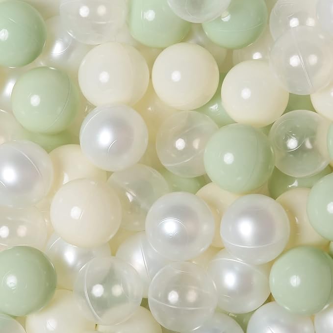 TRENDPLAY Plastic Balls for Ball Pits 2.2 Inch, Pack of 50 100 200 500 Hollow Balls, Perfect for Toddler Baby Pools,Party,Festival Decoration