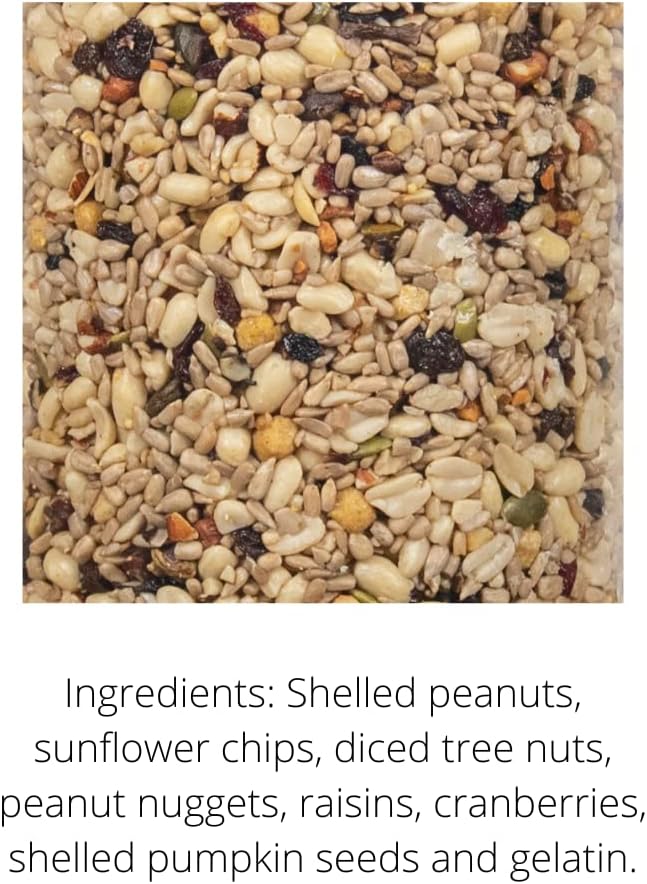 JCs Wildlife Woodpecker Blend Premium Bird Seed 2 lb Small Cylinder with Hole (4 Cylinders)