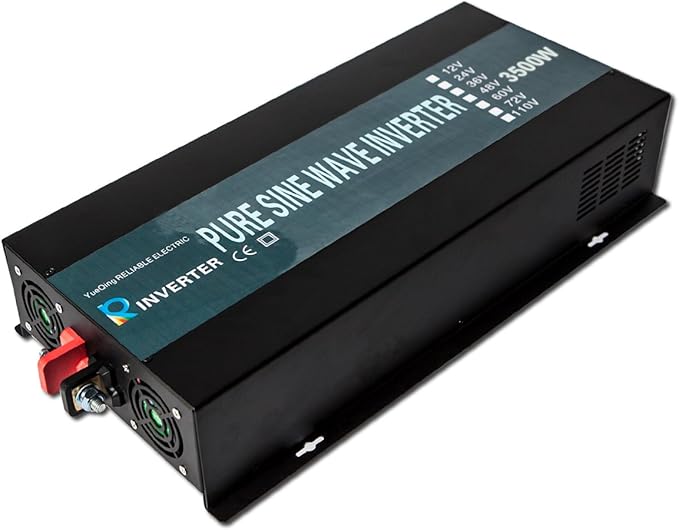 WZRELB 3500W Remote 12V 120V Pure Sine Wave Solar Power Inverter With Remote Control Switch, RBP350012VCRT