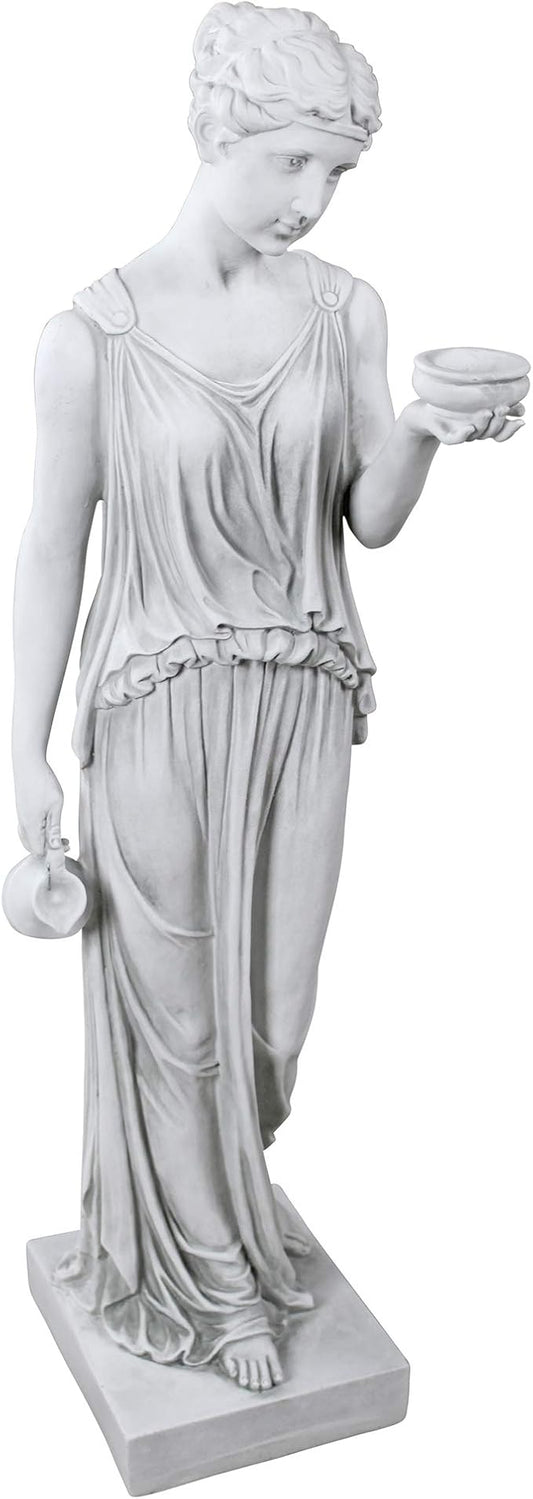 Design Toscano KY71304 Hebe of Youth Garden Statue, Large, Antique Stone