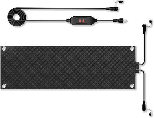 Heated Snow Melting Mat for Stairs, 1 Pack 10" x 30" Heated Outdoor Mats Graphene 2.0 Ice Melting Tread, Connectable for Outdoor Steps & Walkway