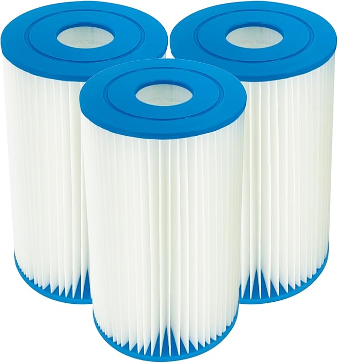 Type B Replacement Pool Filter Cartridge for in-tex 29005E Swimming Pool Filter 2500 GPH Filter Pumps Above Ground Pools (3 Pack)