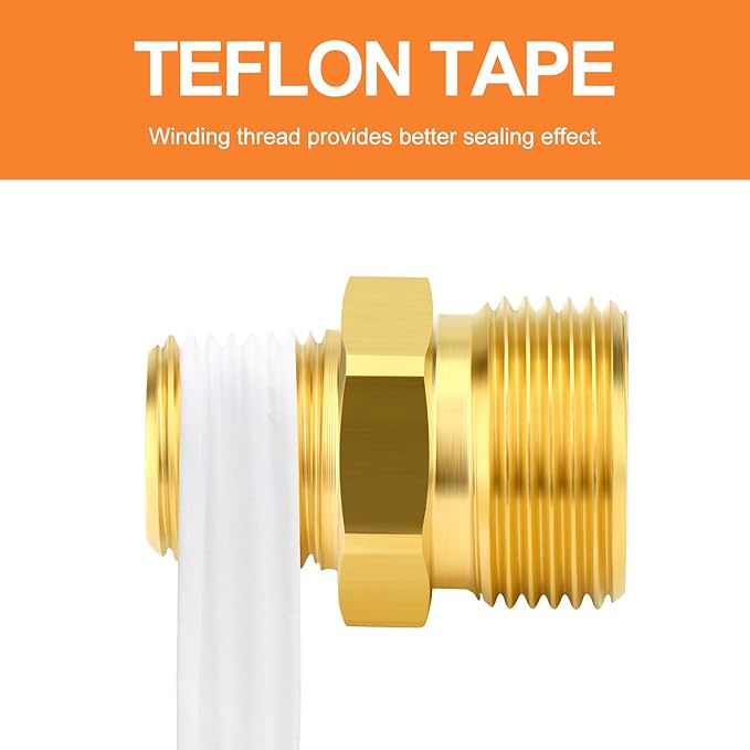 GASHER 2Pcs Brass M22 Pressure Washer Fitting,M22-14mm Male x 3/8"NPT Male Thread Fittings,For Pressure Washer Hose