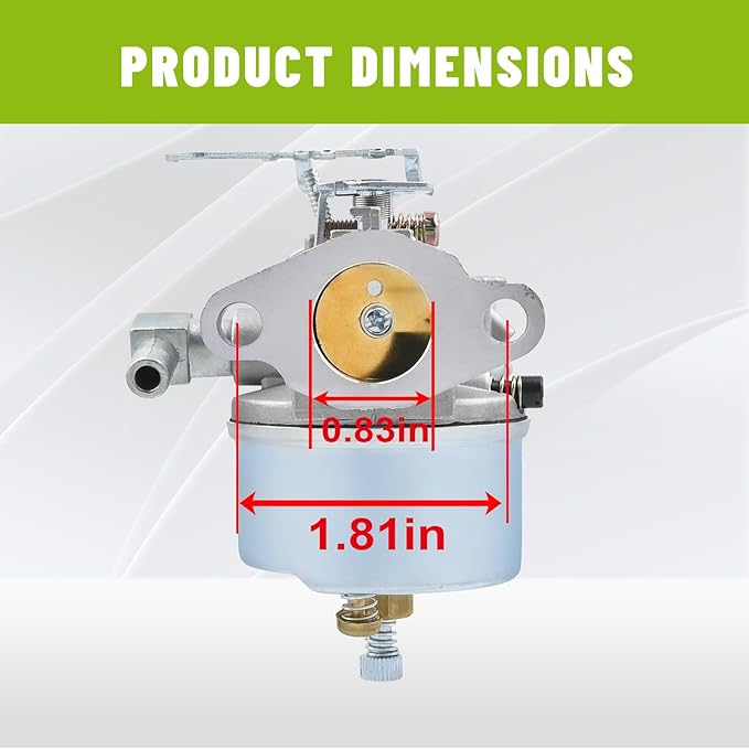 632113A Carburetor for Tecumseh 632113A 632113 HS40 HSSK40 Engines Toro 421 521 Snowblower 4hp 5hp Engines 38010 38015 38250 Snowthrower Replace MFG 1427 Oregon 50-662 056-326