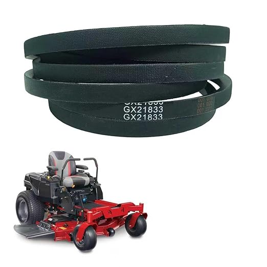 GX21833 1/2" W x141.7 L Lawn Mower Deck Belt, Suitable for John Deere D140 L130 L120 LA145 D160 E140 LA130 E170 D155 S170, 48-inch Deck Compatible with Toro TimeCutter Exmark 119-8820