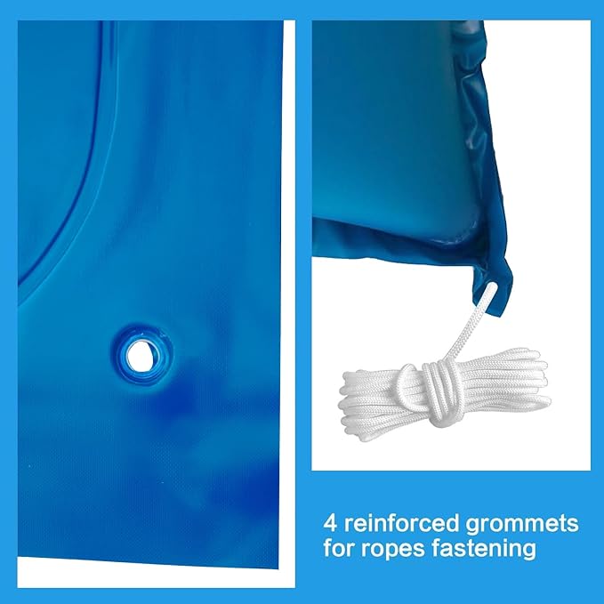 LIBERECOO 4'x8' Pool Pillows for Above Ground Pools, winterize Pool Closing kit Winter Pool Pillow.Super Durable & Strong Cold Resistant Easy Centering,Rope Included