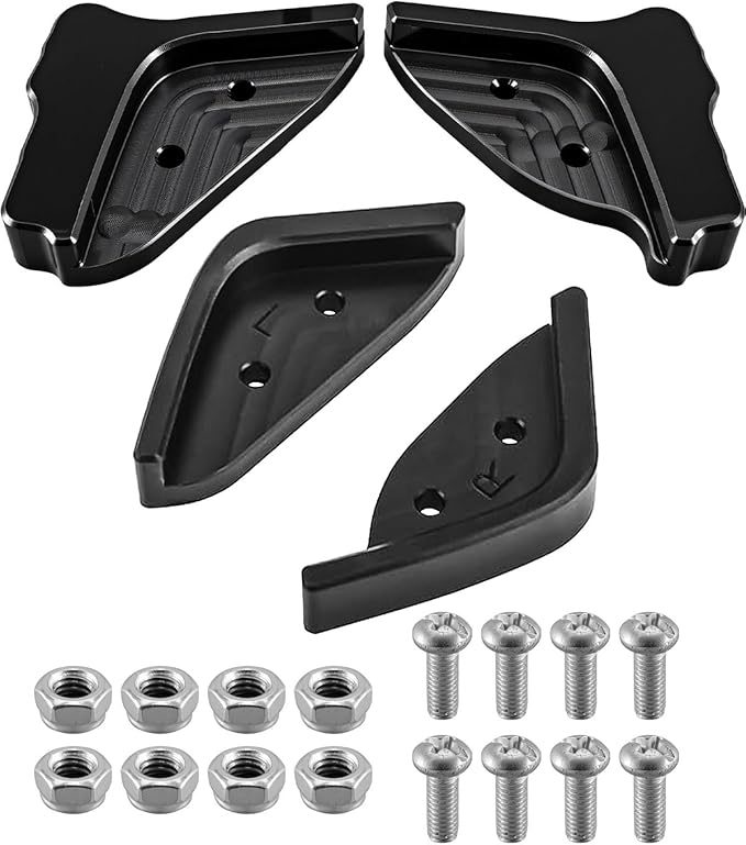 Single Stage Snow Blower Protective Slide Skid Shoes Kit Compatible with Ego 21" SNT2112 SNT2114 SNT2110 SNT2100 SNT2101 SNT2102 SNT2102 with 8 Mounting Screws, Black
