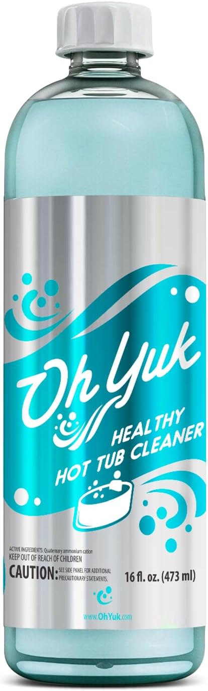 Oh Yuk Healthy Hot Tub Cleaner, The Most Effective Hot Tub Cleaner for Indoor and Outdoor Hot Tubs and Spas - 16 Ounces