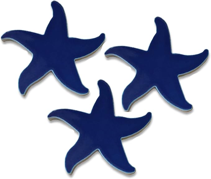 Aquatic Custom Tile Starfish Porcelain Pool Mosaic Tile, Underwater Pool Mosaic Swimming Pool Tiles, Pool Mosaics for Bottom Of Swimming Pool, Decorative Tile for Pool, Made in USA
