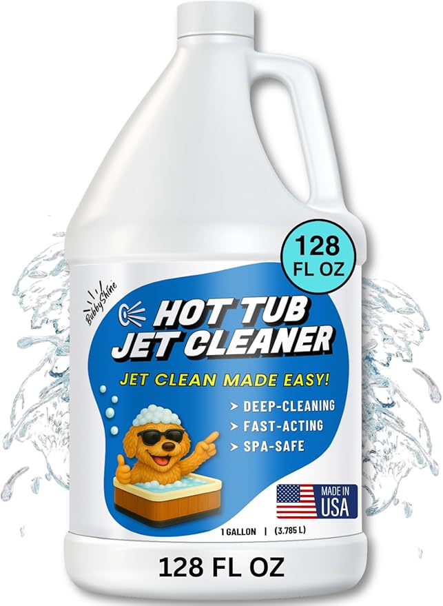 Hot Tub Jet Cleaner, Spa Purge Hot Tub Cleaner for The Jets and The Tubes, Jacuzzi Tub Cleaner, Spa Cleaner for Hot Tub System Flush, Jetted Tub Cleaner, 1 Gallon