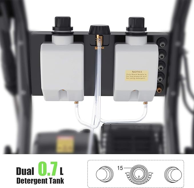 Gas Pressure Washer, 4200 PSI and 4.0 Max GPM Commercial Gas Power Washer, Spray Gun and Wand, 5 Nozzle Set, for Cars/Fences/Driveways/Homes/Patios/Furniture