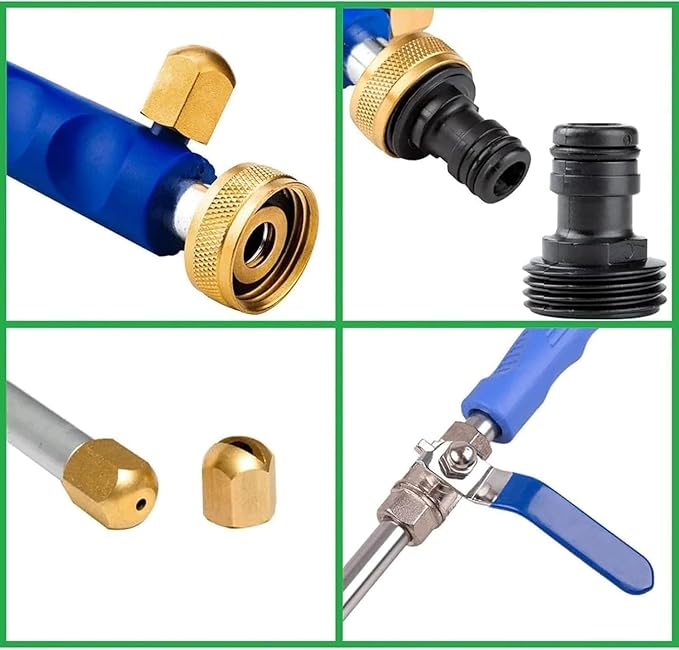 Jet Flux Hose Pressure Washer，Upgraded 2-in-1 Jet Flux Power Washer with 2 Jet Different Nozzle and Hose Quick Connectors for Car, Patio