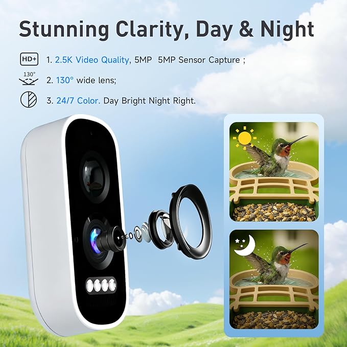 ChirpingPal™ Bird Feeder with Camera (Sage Green)