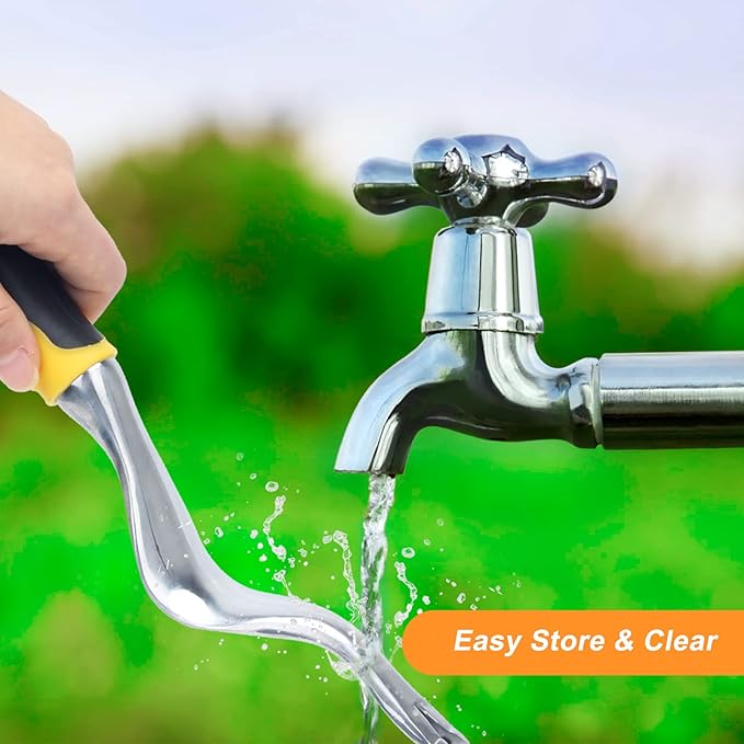 Hand Weed Puller Tools Garden Crack Weed Remover Tool Aluminium Manual Weed Pulling Tools with Ergonomic Rubberized Grip for Garden Lawn Farmland Yard Transplant（2Pcs）