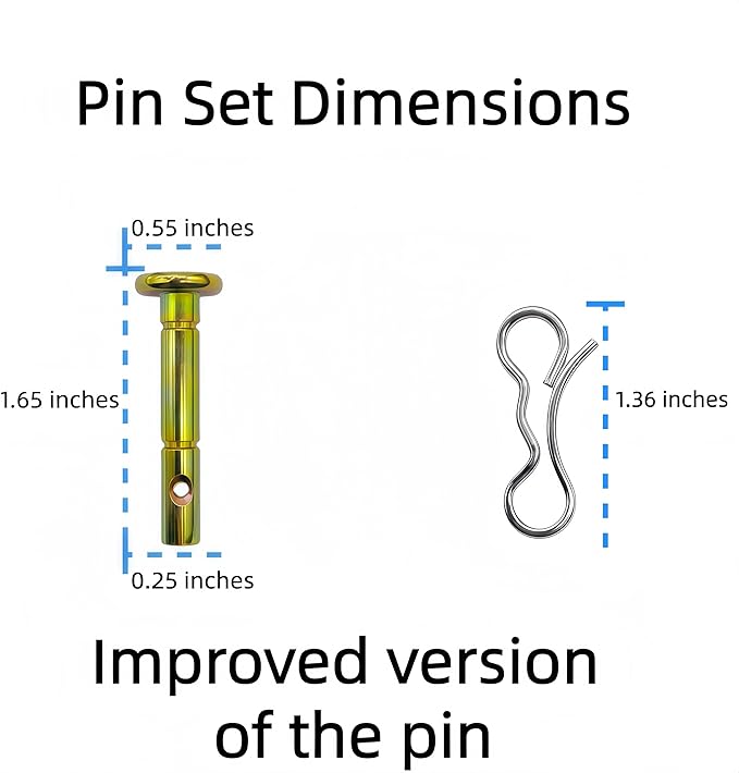 20 pcs Snowblowers Shear Pins Kit - Shear Pin 738-04124 738-04124A and Cotter Pin 714-04040 for MTD Troy-Bilt Snow Blowers