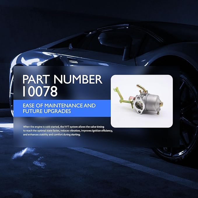 10078 Carburetor Compatible with Powermate Edger Earthquake 4-Cycle Viper Engine Ardisam 10078 14318 Coleman Predator Champion Engine Generators, Huayi OEM 79cc 80cc 99cc Carburetor