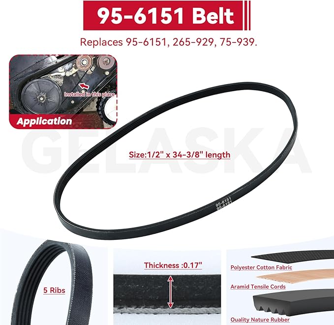 GELASKA 99-9313 Snow Blower Paddles with 55-8760 Scraper 95-6151 Belt Replaces 125-1128, 55-9250, 55-9251, 88-0771 for Toro CCR2400, CCR 2450 GTS, CCR2500, CCR3000, CCR3600, CCR 3650 GTS Snowthrowers