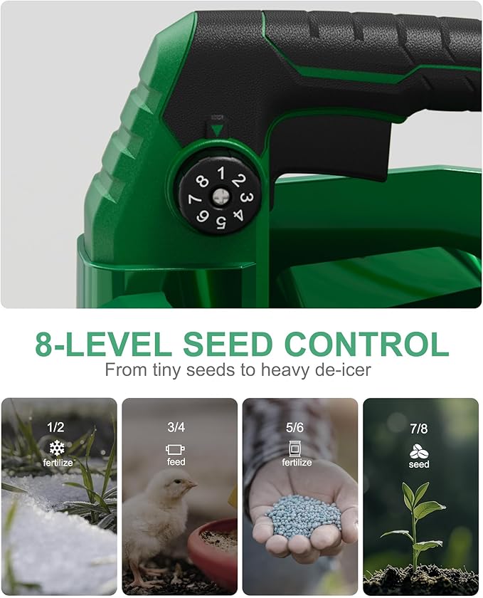 Handheld Power Spreader Compatible with Makita 18V Battery(Tool Only), Cordless Seed Spreader Available Year-Round, Electric Lawn Spreaders for Grass Seed, Fertilizer, Salt, Ice Melt, Feed