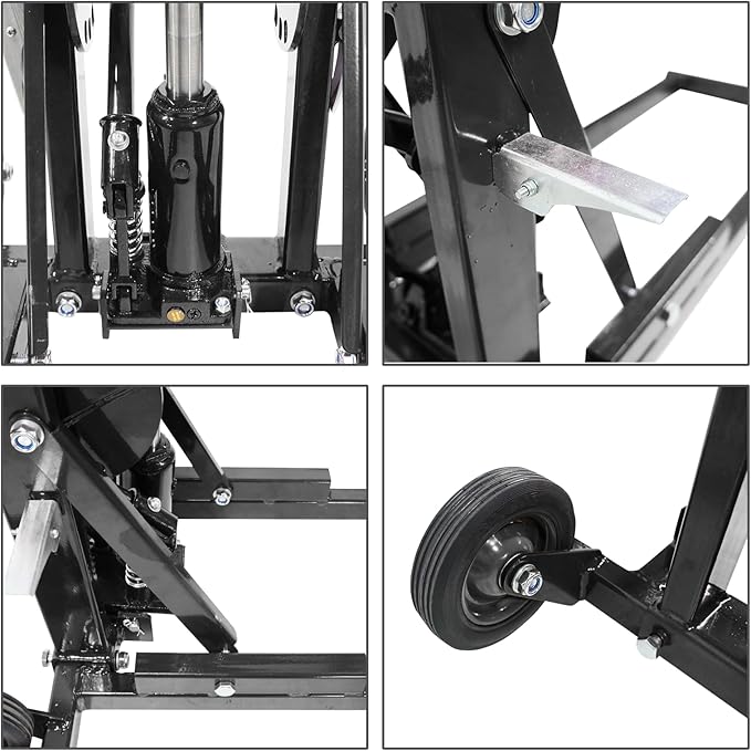 550 LBS Lawn Mower Lift | Riding Lawn Mower Lift Jack for Lawn Tractors, Zero Turn Mowers, and All Riding Mowers