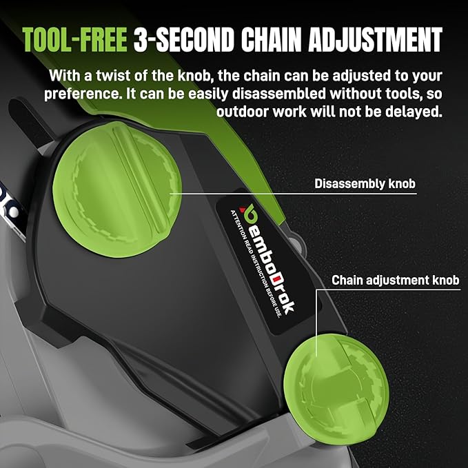 6-Inch Electric Chainsaw Cordless, Lightweight & Portable Chainsaw for Tree Trimming, Pruning, and Small Wood Cutting | 20V Lithium-Ion Battery | Ideal for Home Garden, DIY Projects