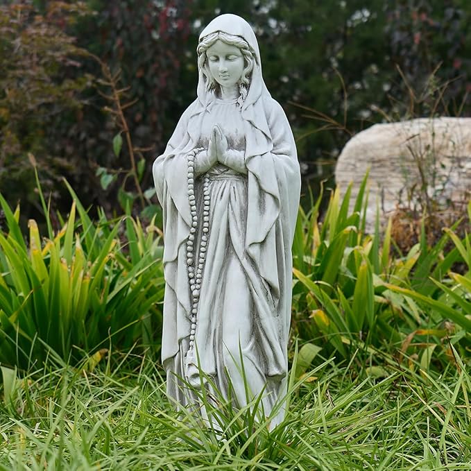 Virgin Mary Statue Outdoor, Religious Garden Statue, Blessed Mother Outdoor Statue, Large Outdoor Garden Statues Home Yard Patio Lawn Hallway