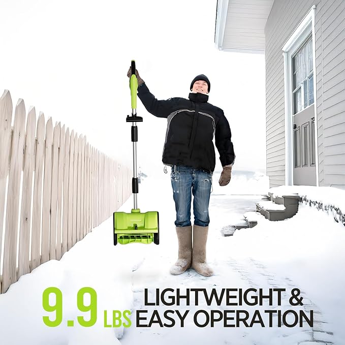 STEELITE Cordless Snow Blower & Snow Shovel Combo - 42V 20-Inch Snow Thrower (850 lbs/Minute) + 21V 12-Inch Snow Shovel (20-Ft Throwing Distance) - Includes 3 x 4.0Ah Batteries & Charger (2 Packages)