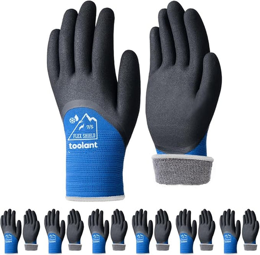 toolant Winter Work Gloves for Men & Women, 3/4 Waterproof Freezer Gloves with Thermal Insulated, Durable, Strong Grip