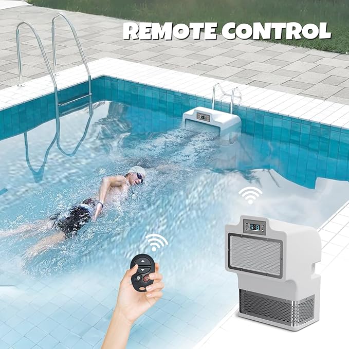 Swimming Pool Current Machine, 1500GPM Endless Pool Swimmer for Above Ground Pools - 1-9 Grade Adjustable Current Swim Jet for Home Indoor/Outdoor Swimming Pool Exercise, Lap Training & Family Fun