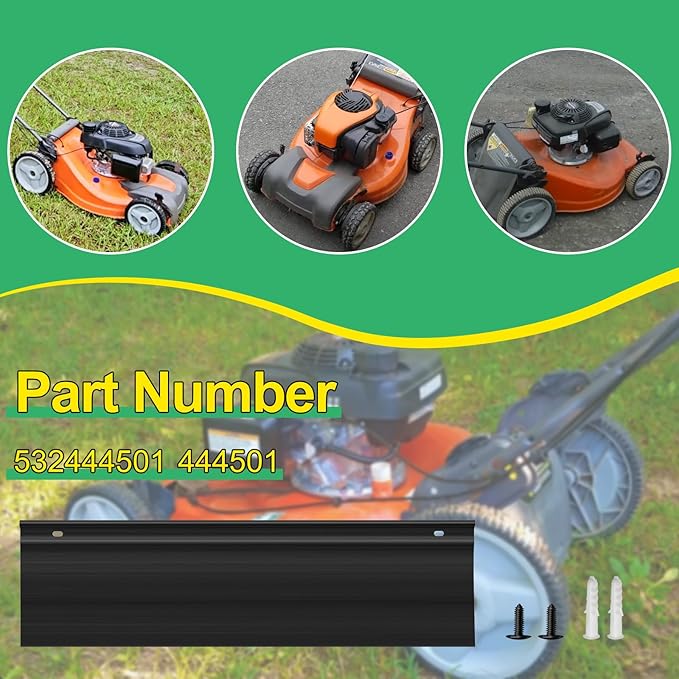532444501 444501 Rear Skirt Replacement for Husqvarna Skirt Rear 22 Plus Mower HD675AWD HU700H HU700L HD725E HU725AWD HU800AWD HD600L HD800BBC HD800HW HU625AWD HU700AWD