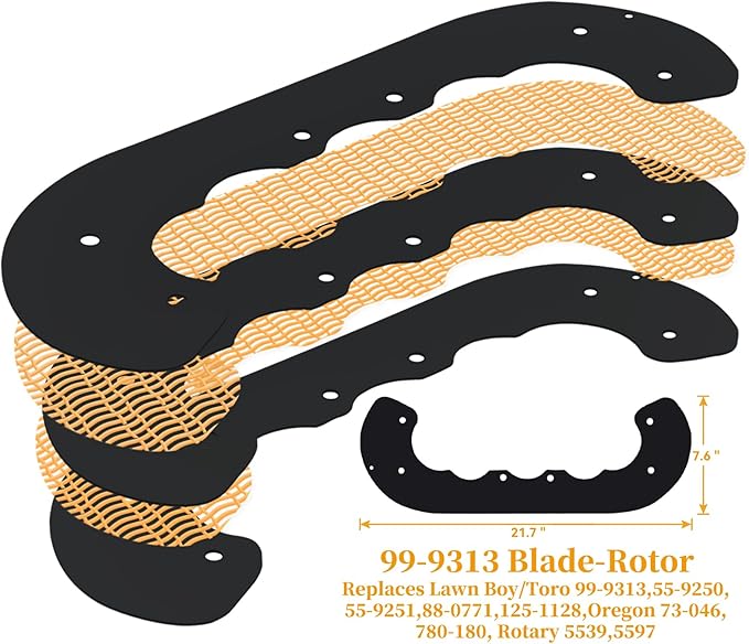 99-9313 Snow Blower Paddles with 55-8760 Scraper Blade 55-9300 Drive Belt Replaces Toro 99-9313 Kit, Toro 55-8760 for Toro CCR 2000, CCR 2400, CCR 2400R, CCR 2500, CCR 3000 GTS Snowthrowers