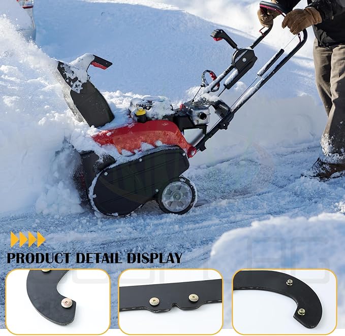 117-7700 Snow Blower Paddles with 117-7717 Scraper Blade Replaces Toro 117-7700 for Toro Power Clear 180 418ZE 418ZR 518ZE 518ZR 38282 38472 38473 38273 38283, 18" Power Clear Snowthrower