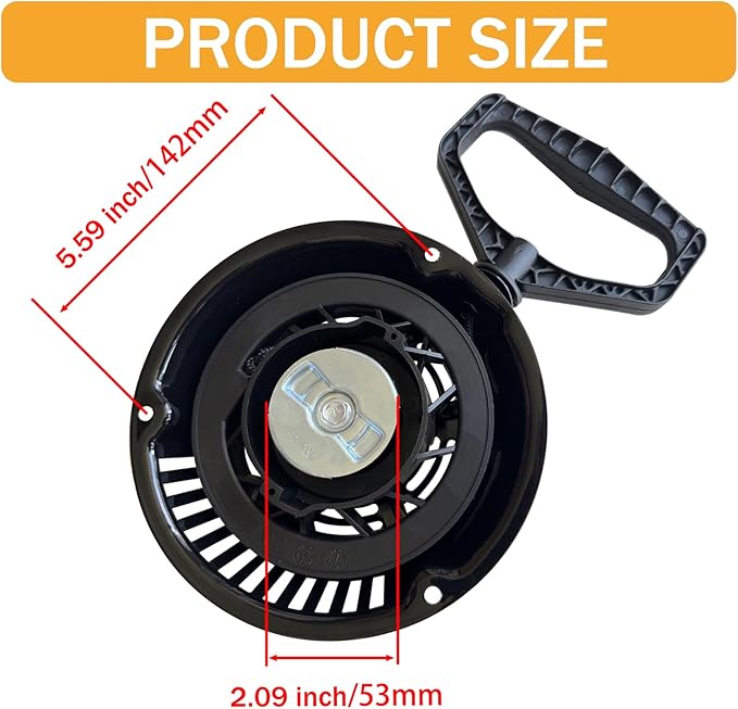 PlumPine 951-14151 Pull Start Assembly for MTD Troy Bilt Craftsman Yard Machine Cub Cadet Husky Bolens Yard-Man 208cc Engine Snow Blower Tiller Recoil Starter Pull Cord Replacement