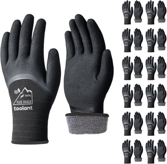 toolant Winter Work Gloves for Men & Women, 3/4 Waterproof Freezer Gloves with Thermal Insulated, Durable, Strong Grip