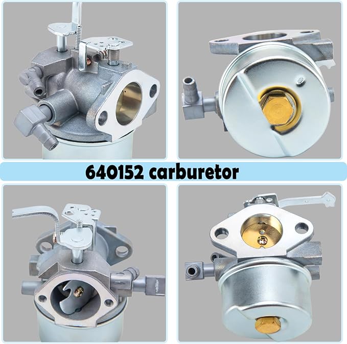640152 Carburetor for Tecumseh 640152A 640023 640051 640140 640260B HM80 HM90 HM100 8-10 HP Engine Snow Blower Mower 5000w Generator with 33268 Air Filter Spark Plug kit