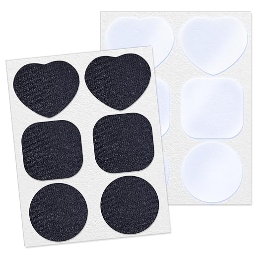 Heavy Duty Repair Patch Kit for Bounce House, Fabric, Tent, Canvas, Canopy, Pool Floats, RV Awning, Boat Covers, Waterproof, Clear and Black, 12PCS