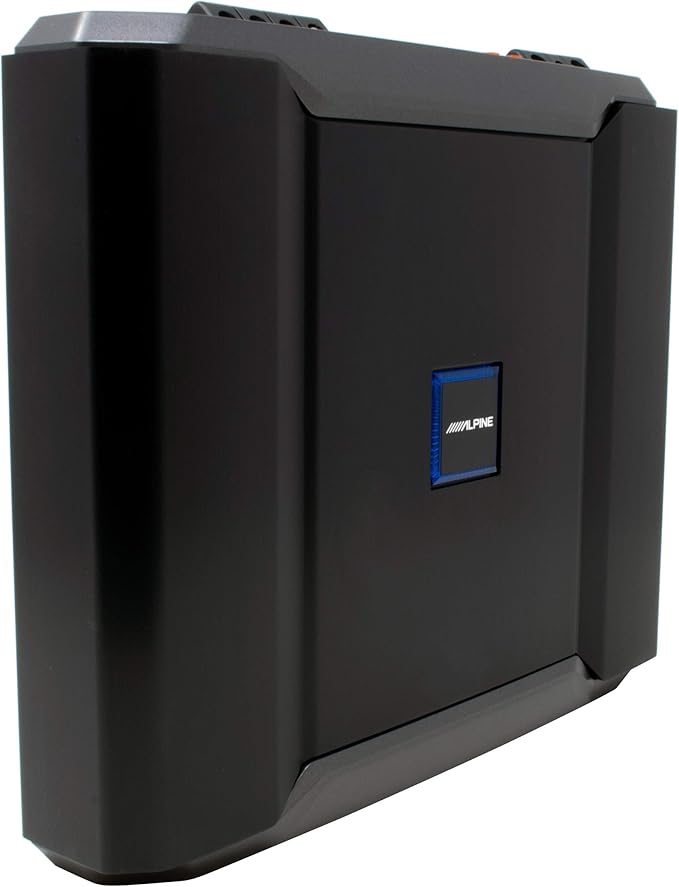 Alpine R-SB10V Pre-Loaded R-Series 10-inch Subwoofer Enclosure, Alpine R-A75M 750 Watt Mono Amplifier, and Wiring Kit