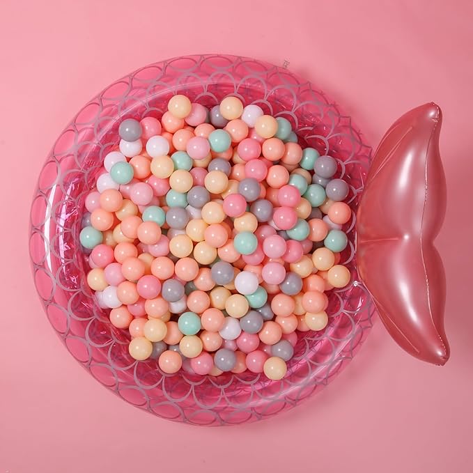 GOGOSO Ball Pit Balls Crush Proof Non-Toxic Plastic Balls Babies Kids Toy Bulk Pack 170pcs 2.2inchs