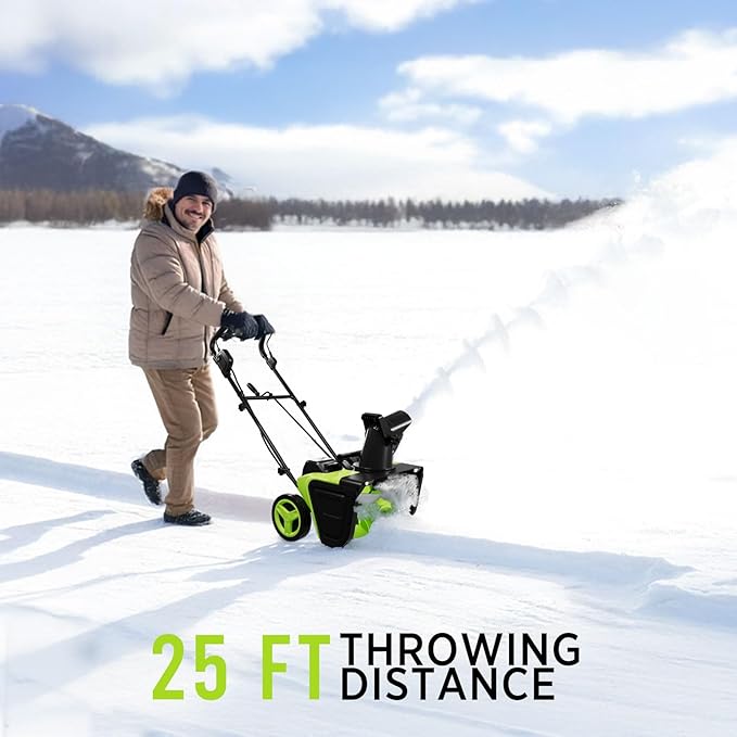 STEELITE Cordless Snow Blower & Snow Shovel Combo - 42V 20-Inch Snow Thrower (850 lbs/Minute) + 21V 12-Inch Snow Shovel (20-Ft Throwing Distance) - Includes 3 x 4.0Ah Batteries & Charger (2 Packages)