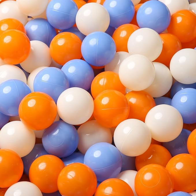 TRENDPLAY Plastic Balls for Ball Pits 2.2 Inch, Pack of 50 100 200 500 Hollow Balls, Perfect for Toddler Baby Pools,Party,Festival Decoration