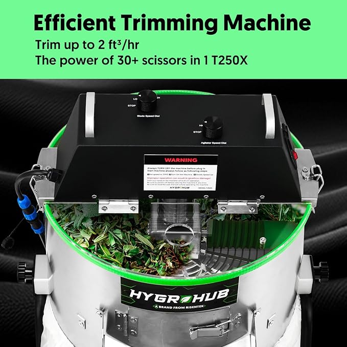 Bud Trimmer 14 inch, Electric Leaf Bowl Trimming Machine, No Plant Damage for Twist Spin Cutting Stripping Leaves, Buds, Flowers, Hydroponic Plants, Weeds, Herb, with Dry Grate