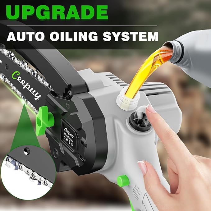 Mini Chainsaw Cordless 6 Inch, Electric Saw Gifts for Men Dad Husband Gardener, Cool Gadgets for Men 2025, Stocking Stuffers for Adults Christmas Gifts Dad Him Mothers Mom Women