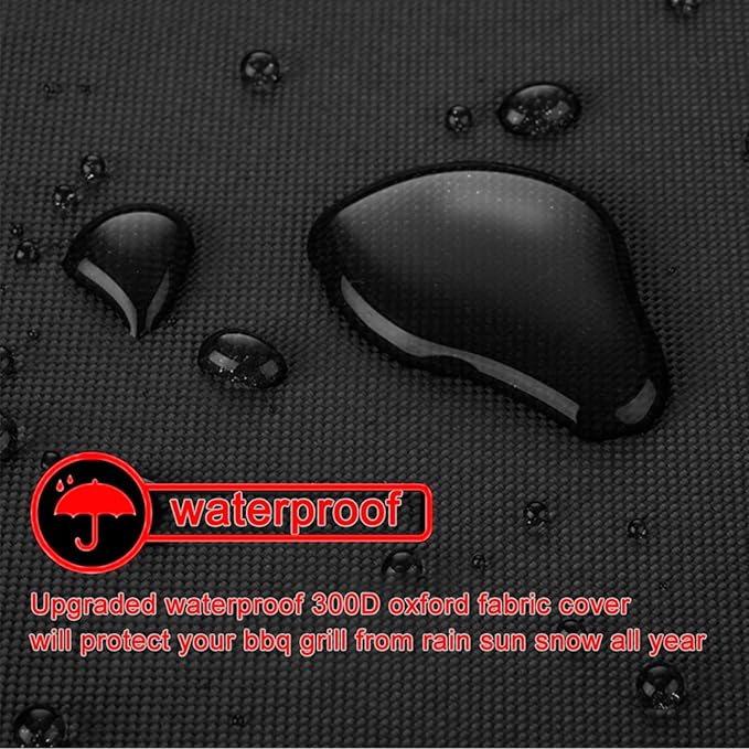 BBQ Grill Cover, 32-Inch Heavy Duty Waterproof UV Resistant Tear Resistant Barbecue Gas Grill Cover for Outdoor Grill, Fit for Nexgrill Brinkmann Weber Char-Broil