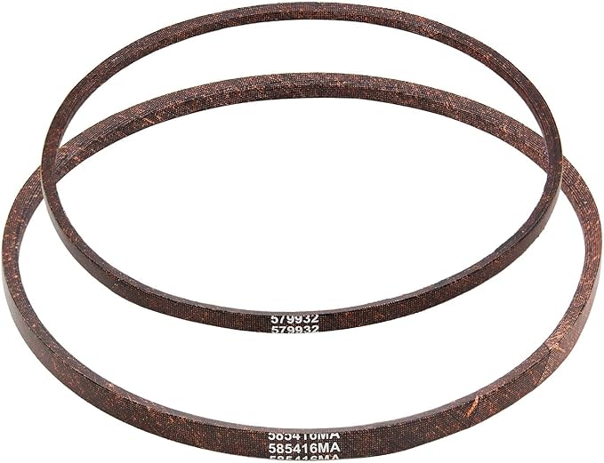 579932MA 585416MA Snowblower Auger Drive Belt Set for Craftsman Murray 579932 420673 585416 1733324SM MTD 754-0275 954-0275 954-0282 2-Stage Snow Thrower Snowblower Drive Belt