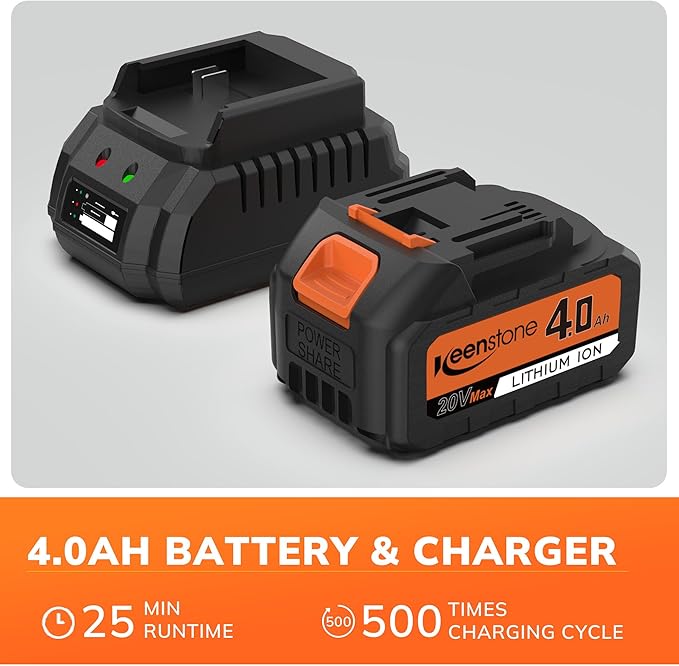 Electric Lawn Mower, 20V 13" Cordless Lawn Mower for Small Yard, Push Mower with 5 Height Adjustments, 2-in-1 Mulching/Bagging for Graden, 4.0Ah Battery and Charger Included(25min Runtime)