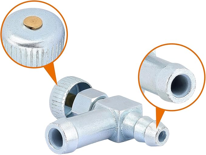 HiPa 735-0149 Fuel Gas Tank Grommet and 951-0171 Shut Off Valve 33/64" Fuel Tank Hole Fits 3000 5000 6250 Watts Craftsman Coleman Powermate Maxa GX240 Generator Snapper Snowblower Snow Thrower