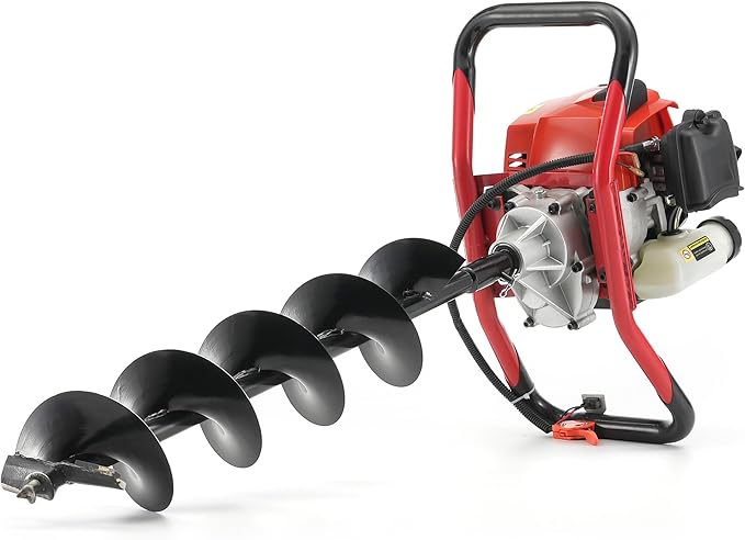 PRORUN 51.7cc One Person Gas-Powered 2-Cycle Auger with 6 x 30-in. Bit