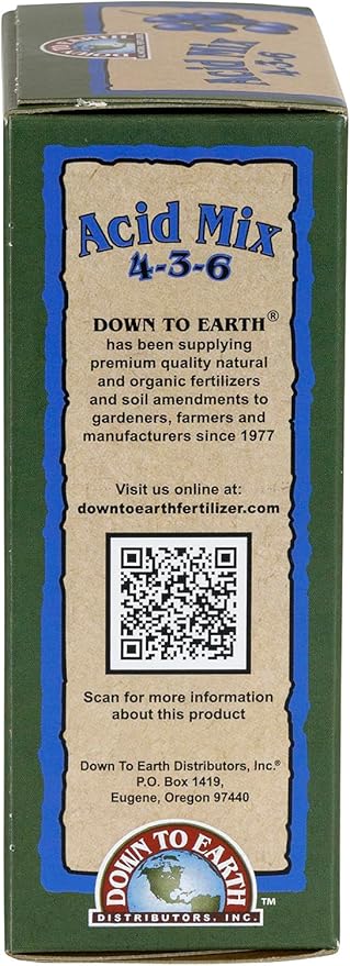 Down to Earth All Natural Acid Mix Fertilizer 4-3-6, 1 lb