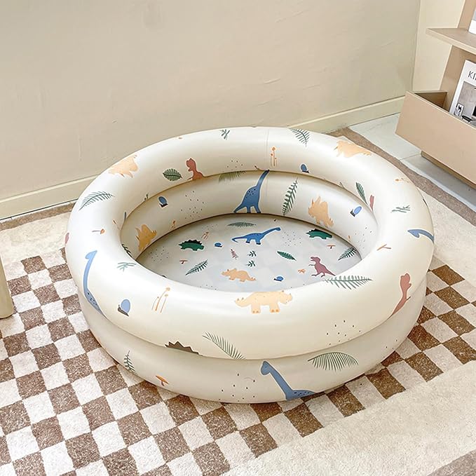Keenso Inflatable Pool Thickened Blow Up Pool for Kids with Cute Style, Harmless Material, Wide Uses, Suitable for Indoor or Outdoor Play
