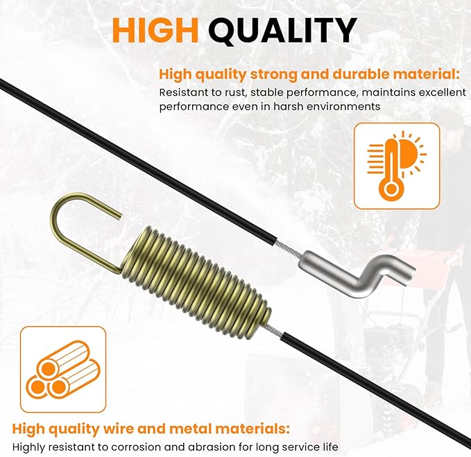 Aifeier ET 946-04230B Clutch Drive Cable, Auger Clutch Cable for MTD Cub-Cadet Crafts-Man Snowblower Parts 946-04230 946-04230A 746-04230 746-04230A 746-04230B (2-Pack)