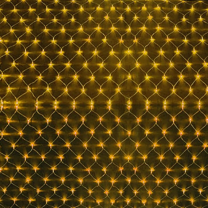 Warm White Net Lights, 360 LED Christmas Lights Outdoor, 21ft x 5ft Large Net Mesh String Lights, 8 Modes Twinkle Light Connectable Plug in for Bushes Halloween Hedge Yard Garden Party Decor